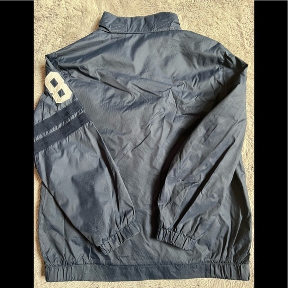 𝅺Tommy Hilfiger Boy Size 8-10 Navy Blue Lightweight Shell Spring Fall Jacket - Picture 3 of 6